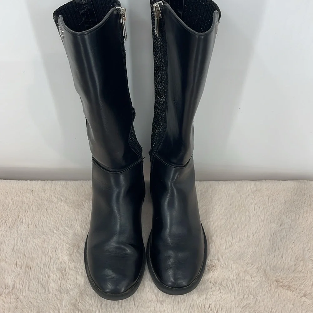 KENNETH COLE TODDLER SIZE 11 GIRLS Black Knee-High Boots